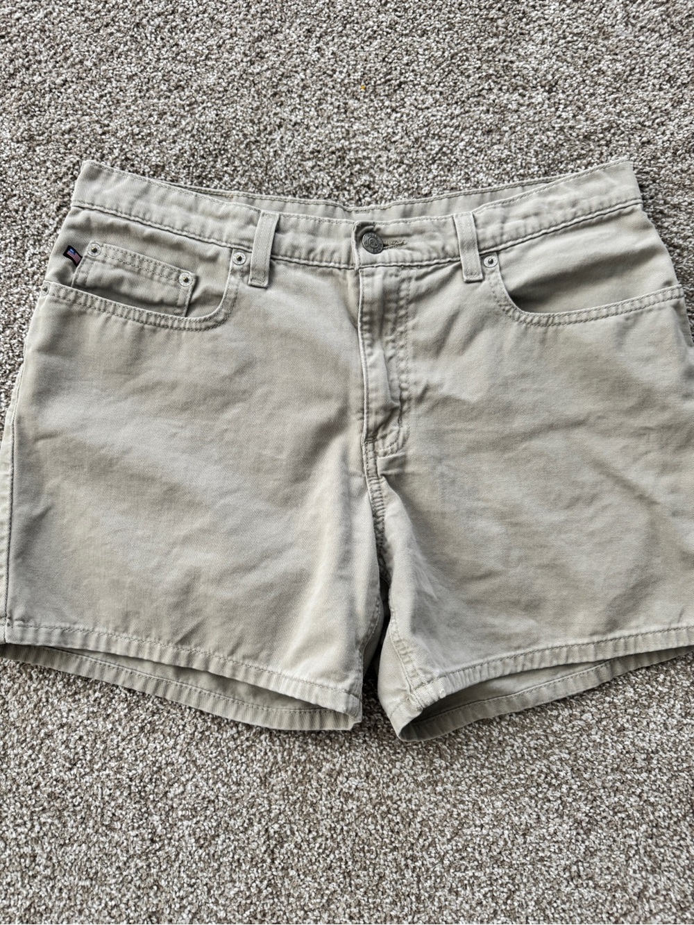 Vintage Ralph Lauren RL Women’s Khaki Cotton Shorts - Casual Summer Style